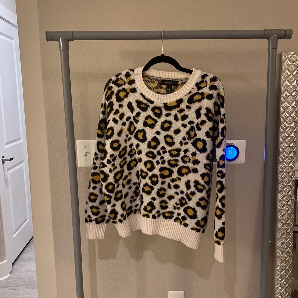 Leopard print sweater